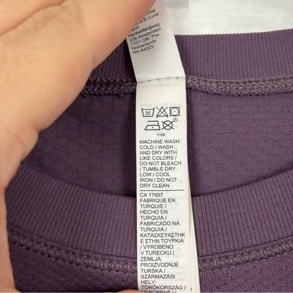 Athleta Momentum Top Long Sleeve Athleisure Size Small Purple - Picture 5 of 7